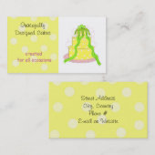 Lemon Frost Designer Cake Business Card Visitenkarte (Vorne/Hinten)