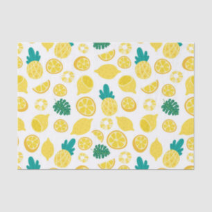 Lemon Frucht Muster Dekoupage Tissue Seidenpapier