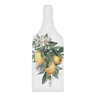 Lemon Fruchtdekorative Glasschneidplatte Schneidebrett