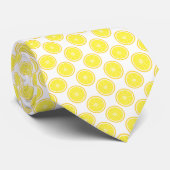 Lemon Fruit Citrus Pattern Krawatte (Gerollt)