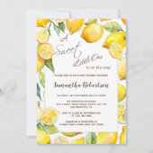 Lemon Fruit Citrus Summer Baby Dusche Einladung (Vorderseite)