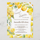Lemon Fruit Citrus Summer Baby Dusche Einladung (Vorne/Hinten)