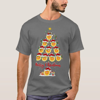 Lemon Fruit Lover Xmas Matching Santa Lemon Christ T-Shirt