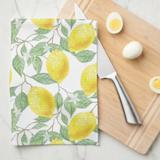 LEMON FRUIT PATTERN BATH TOWEL SET GESCHIRRTUCH (Viertel Falte)