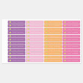 Lemon Fruit School Class Lunch Name Number Labels Etiketten (Blatt)