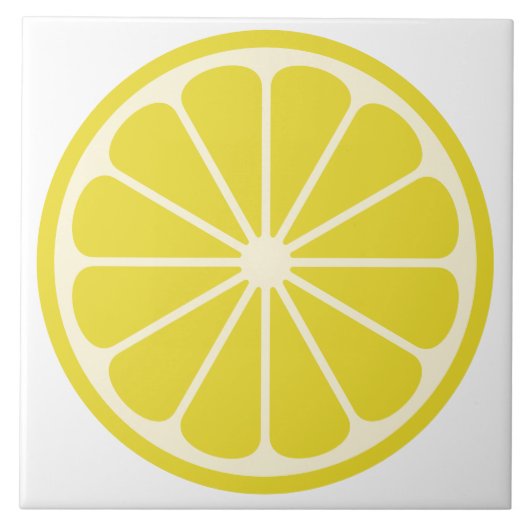 Lemon Fruit Slice Fliese (Vorderseite)