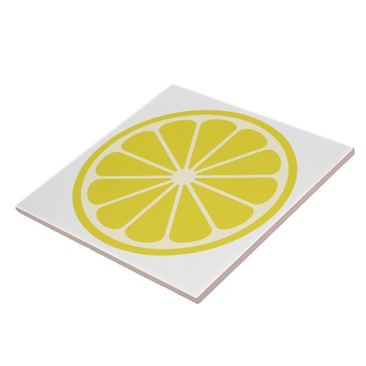 Lemon Fruit Slice Fliese (Seite)