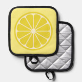 Lemon Fruit Slice Topflappen (Vorderseite/Rückseite)