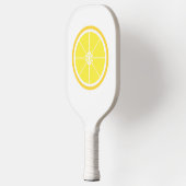Lemon Fruit Slice Yellow Pickleball Schläger (Links)