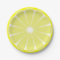 Lemon Fruit Summer Party Picnic Paper Teller