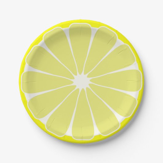 Lemon Fruit Summer Party Picnic Paper Teller (Vorderseite)