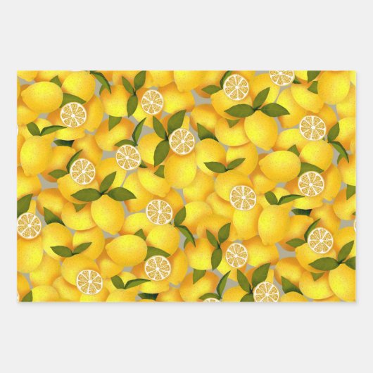 Lemon Full Geschenkpapier Set (Vorderseite 2)