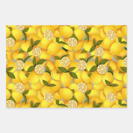 Lemon Full Geschenkpapier Set (Vorderseite)