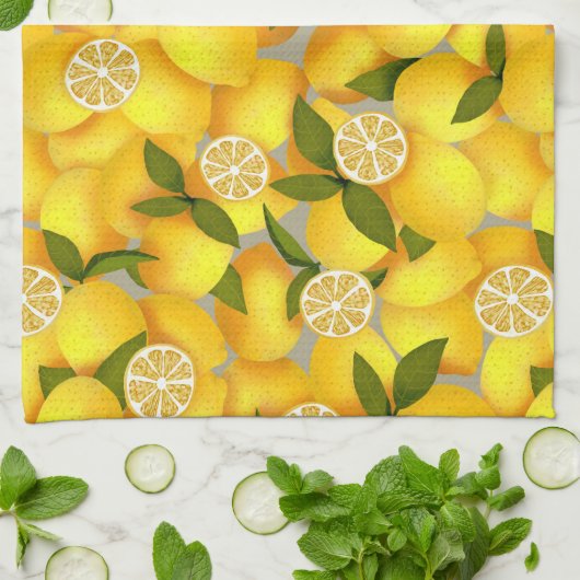 Lemon Full Geschirrtuch (Gefaltet)