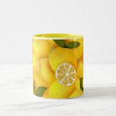 Lemon Full Paperweight Zweifarbige Tasse (Mittel)