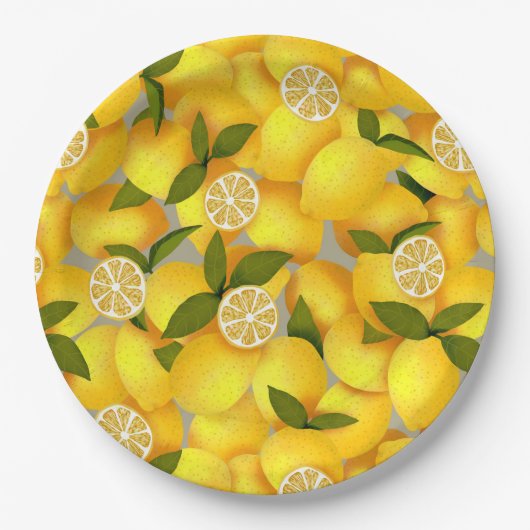 Lemon Full Pappteller (Vorderseite)