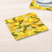 Lemon Full Rechteckiger Pappuntersetzer (angewinkelt)