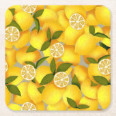 Lemon Full Rechteckiger Pappuntersetzer (Vorderseite)