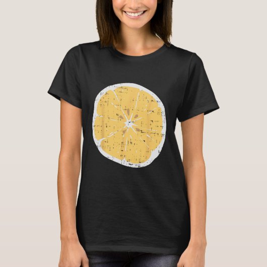 Lemon Fun Citrus Frucht Lazy Diy Easy Halloween Co T-Shirt (Vorderseite)