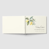 Lemon Garden Butter Yellow Wedding Gästebuch (Voll)