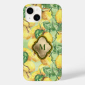 Lemon Garden Monogram Case (Rückseite)