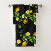 Lemon Garden Sommermuster Badhandtuch Set (Insitu)