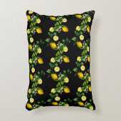 Lemon Garden Sommermuster Dekokissen (Vorderseite(Vertikal))