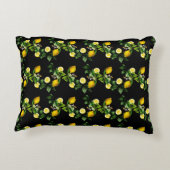 Lemon Garden Sommermuster Dekokissen (Rückseite)