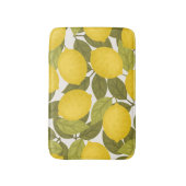 Lemon Garden: Vintag endlose Tapete Badematte (Vorderseite Vertikal)