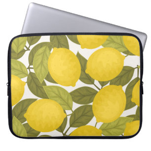 Lemon Garden: Vintag endlose Tapete Laptopschutzhülle