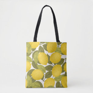 Lemon Garden: Vintag endlose Tapete Tasche