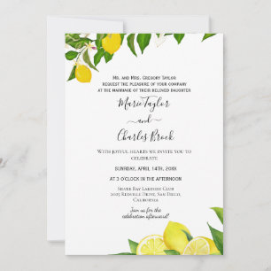 Lemon Garden Wedding Einladung