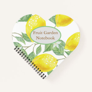 Lemon Garening Journal Notizblock