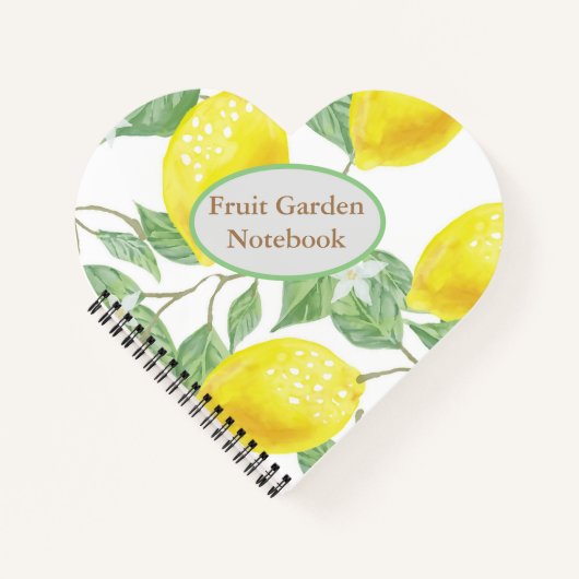 Lemon Garening Journal Notizblock (Vorderseite)