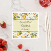 Lemon Geburtstag Napkins Squeeze der Tag Serviette (Beispiel)