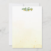 Lemon Geburtstagseinladung - Party Einladung (Rückseite)