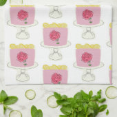 Lemon Geburtstagstorte Tee/Küchentuch Geschirrtuch (Gefaltet)