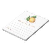 Lemon Geburtstagszeitkapsel Notizblock (Rotiert)