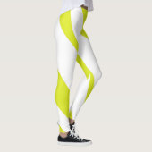 Lemon Gelb gestreifte Lebhaftigkeit Leggings (Rechts)