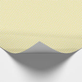 Lemon Gelb-Weiß-Zickzack Muster Geschenkpapier (Ecke)