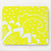 Lemon gelb zirtus grafisches Punktgeometrie Mousepad (Vorne)