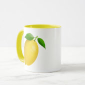 Lemon 🍋 Gelbe Combo-Tasse Tasse (Vorderseite Links)