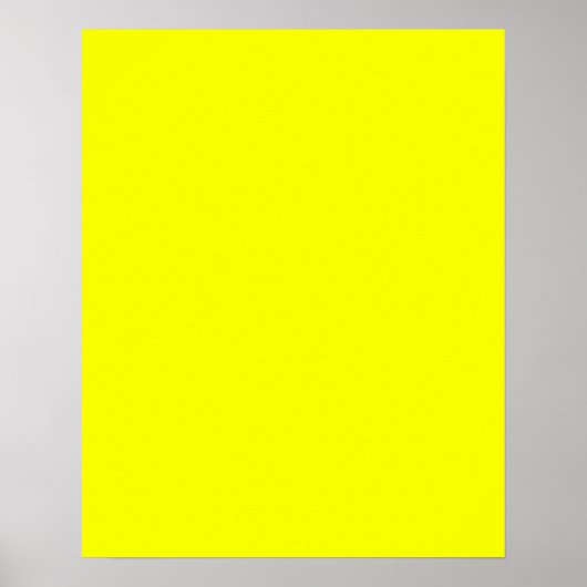 Lemon Gelbe Hintergrundfarbe anpassen! Poster (Vorne)