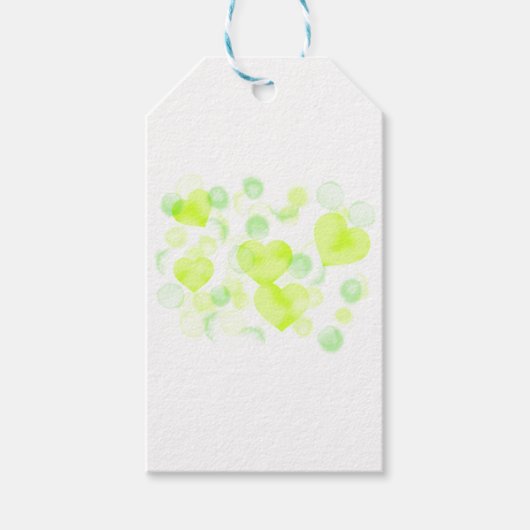 Lemon Gelbe Liebe Herz Geschenkanhänger (Vorderseite)