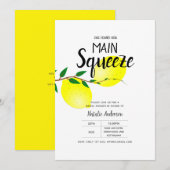 Lemon Gelbes Brautparty, das sie gefunden hat Einladung (Vorne/Hinten)