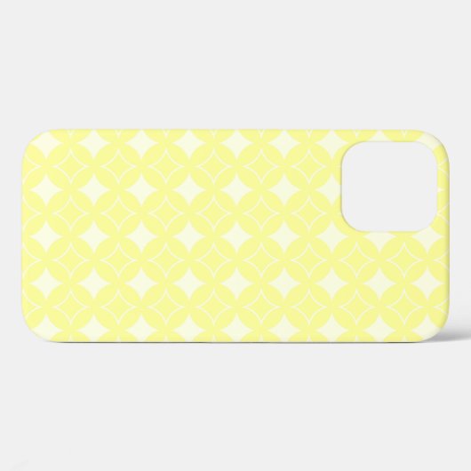 Lemon-gelbes Shippo-Muster Case-Mate iPhone Hülle (Rückseite (Horizontal))