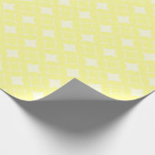 Lemon-gelbes Shippo-Muster Geschenkpapier (Ecke)