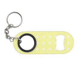 Lemon-gelbes Shippo-Muster Schlüsselanhänger Flaschenöffner