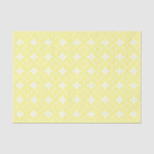 Lemon-gelbes Shippo-Muster Seidenpapier (Vorderseite)