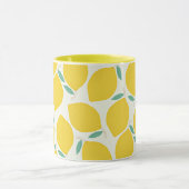 Lemon-gelbes Zitronenmuster Tasse (Zentrum)
